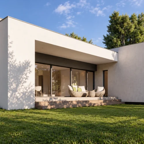 Vivienda de hormigón en Ribadelouro, Tui